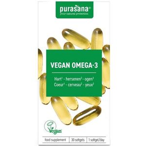 Purasana Vegan omega-3 algenolie  30 Softgels