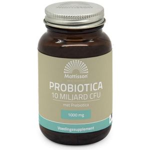 Mattisson Probiotica 1000mg 10miljard CFU met prebiotica  60 Vegetarische capsules