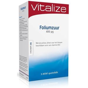 Vitalize Foliumzuur 400 mcg  90 tabletten