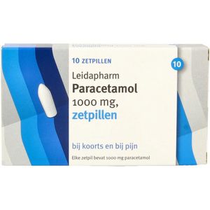 Leidapharm Paracetamol 1000mg zetpil  10 Zetpillen