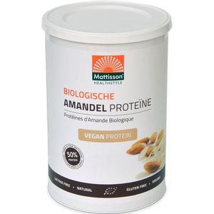 Mattisson Amandel proteine 50% vegan bio  350 gram