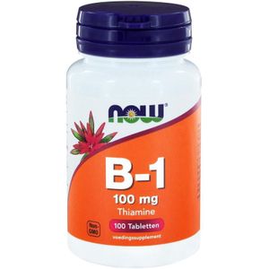 NOW Vitamine B1 100mg  100 tabletten