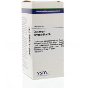 VSM Crataegus oxyacantha D6  200 tabletten