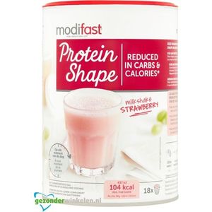Modifast Protein shape milkshake aardbei  540 gram