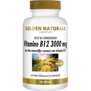 Golden Naturals Vitamine B12 3000 mcg  120 Zuigtabletten