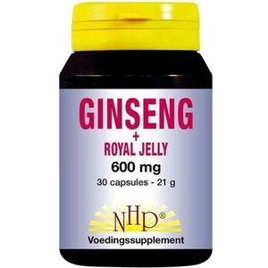 NHP Ginseng royal jelly 600mg  30 capsules