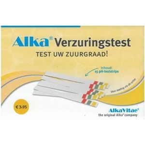 Alka Ben jij verzuurd? Test uw zuurgraad!  15 PH-teststrips