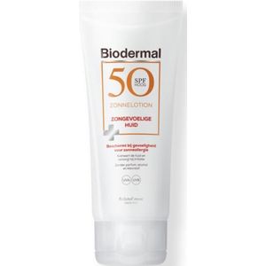 Biodermal Zonnelotion gevoelige huid SPF50  100 Milliliter