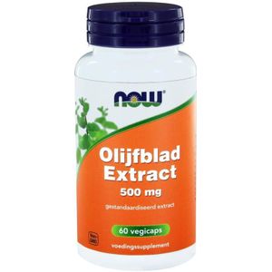 NOW Olijfblad Extract 500 mg 60 Vegetarische capsules