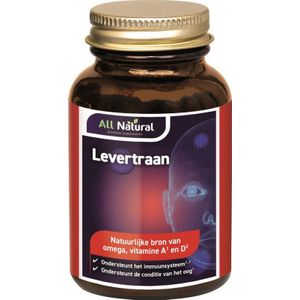 All Natural levertraan vitamine a & d  100 Capsules