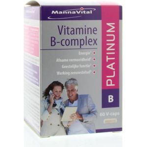 Mannavital Vitamine B complex platinum  60 Vegetarische capsules