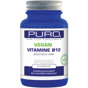 Puro Vitamine B12 Bio-actieve vorm Vegan 60 capsules