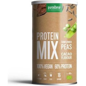 Purasana Protein mix pea sunflower cacao vegan bio  400 gram