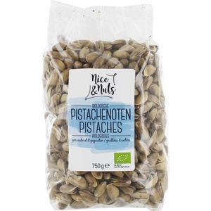 Nice & Nuts Pistache geroosterd en gezouten bio  750 gram