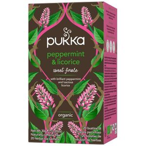 Pukka Peppermint & licorice herb bio  20 zakjes
