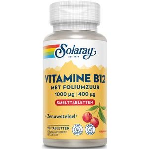 Solaray Vitamine B12  90 Smelttabletten
