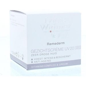 Louis Widmer Remederm Dry Skin Gezichtscreme UV20 Ongeparfumeerd  50ml
