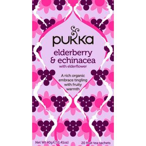 Pukka Elderberry & echinacea bio  20 zakjes