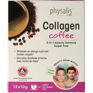 Physalis Collagen coffee fos 10 gram  12 stuks