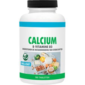 Gezonderwinkelen Premium Calcium 500mg & Vitamine D3 20mcg  180 kauwtabletten met fruitsmaak