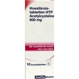 Healthypharm Acetylcysteine 600mg  10 bruistabletten