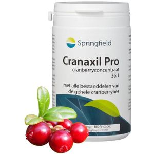 Springfield Cranaxil Pro cranberryconcentrate 500mg  180 Capsules