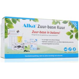 Alka Zuur-Base Kuur 30 dagen (Zuur-base in balans)  bevat Alka Tabs capsules & Alka Thee & Alka Mineralen