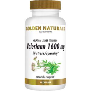 Golden Naturals Valeriaan 1600 mg  60 veganistische capsules