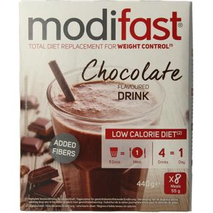 Modifast Intensive milkshake chocolade 8 zakjes  440 gram