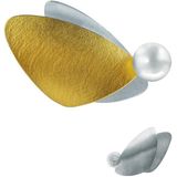 Lichtwesen Hanger snelle engel goud&zilver parel en zirkonia  1 stuks |