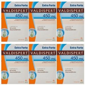 Valdispert Extra Forte 450mg Zes-pak  6x 40 tabletten