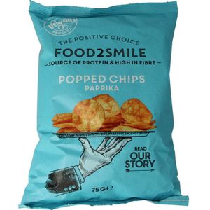Food2smile popped chips paprika  75 Gram