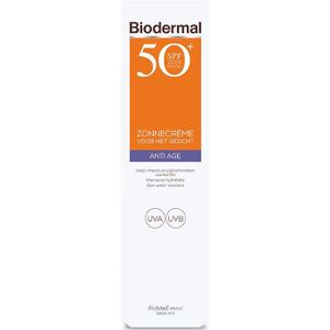 Biodermal Anti age creme gezicht SPF50+  40 Milliliter