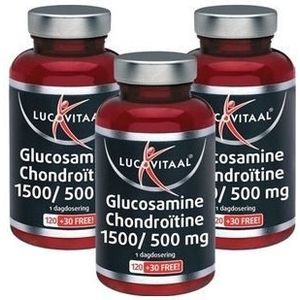 Lucovitaal Glucosamine 1500mg Chondroitine 500mg 3x150 tabletten (450 tabletten)