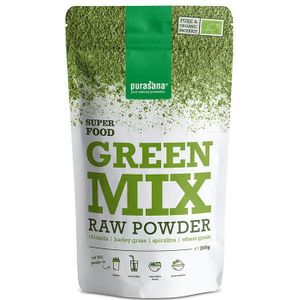 Purasana Green mix poeder vegan bio  200 gram
