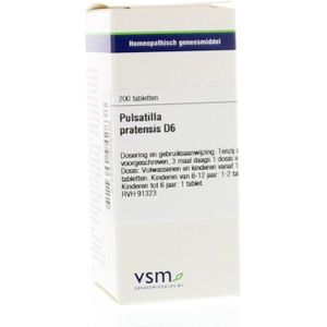 VSM Pulsatilla pratensis D6  200 tabletten