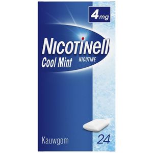 Nicotinell Kauwgom cool mint 4 mg  24 Stuks