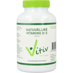 Vitiv Vitamine D3 1000IU 25mcg vega  240 Softgels
