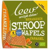 Leev Caramel stroopwafel glutenvrij bio  120 gram