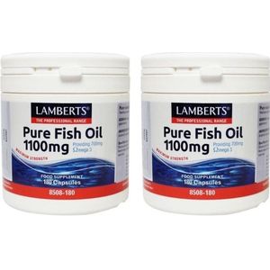 Lamberts Pure visolie 1100mg omega 3 Duo-pak  2x 180 capsules ( = 360 capsules)