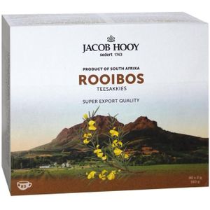 Jacob Hooy Rooibosthee sakkies  80 zakjes