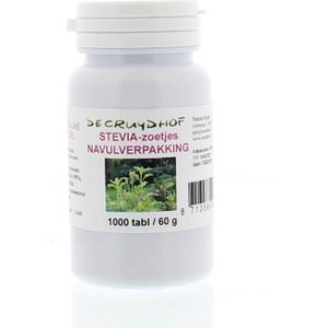Cruydhof Stevia extract zoetjes navulling  1000 tabletten