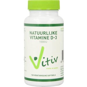 Vitiv Vitamine D3 1000IU 25mcg vega  120 Softgels