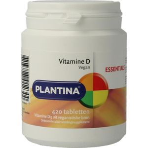 Plantina Vitamine D 10mcg/400i.e. Vegan  420 tabletten