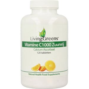 Livinggreens Vitamine C 1000 calcium ascorbaat  120 tabletten