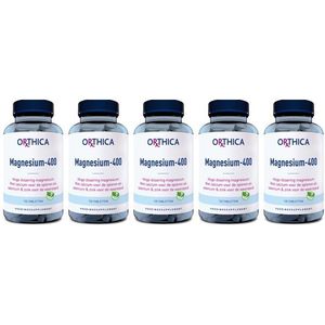 Orthica Magnesium-400 120 tabletten Vijf-pak Voordeel  5x 120 tabletten