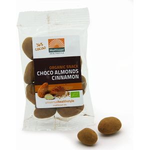Mattisson Amandelen kaneel snack pure chocolade bio  35 gram