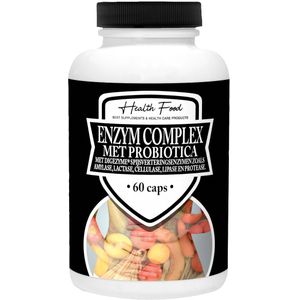 Health Food Enzymcomplex (met probiotica) 60 capsules (spijsvertering)