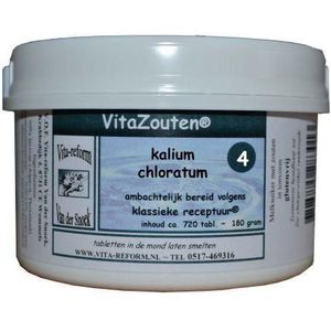 Vita Reform Vitazouten Kalium muriaticum/chloratum VitaZout Nr. 04  720 tabletten