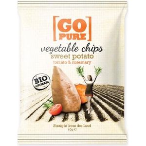 Go pure Chips sweet potato & rosemary bio  40 gram